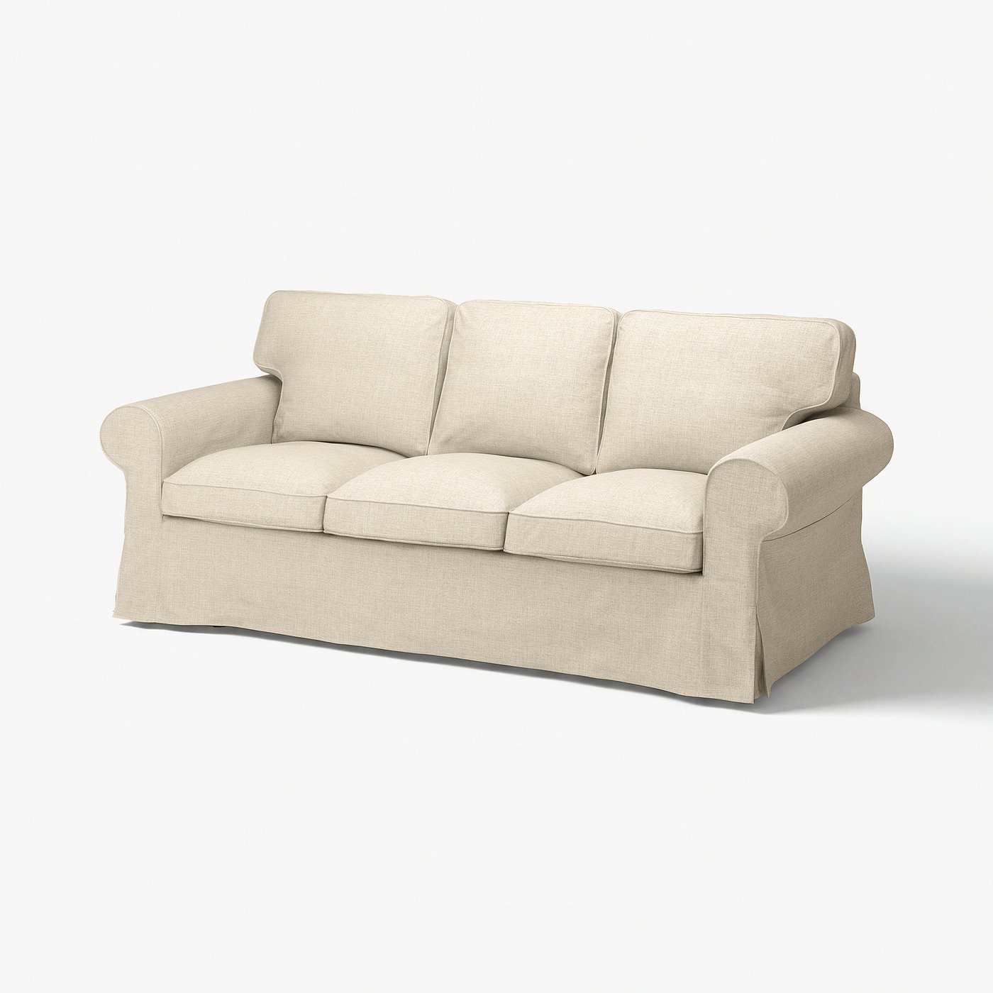 IKEA EKTORP โซฟา 3 ที่นั่ง สีเบจ